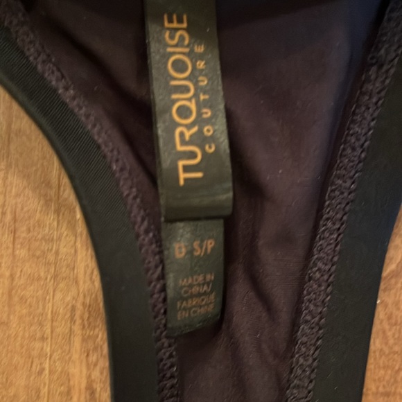 Turquoise Couture bikini top SD - Picture 4 of 4